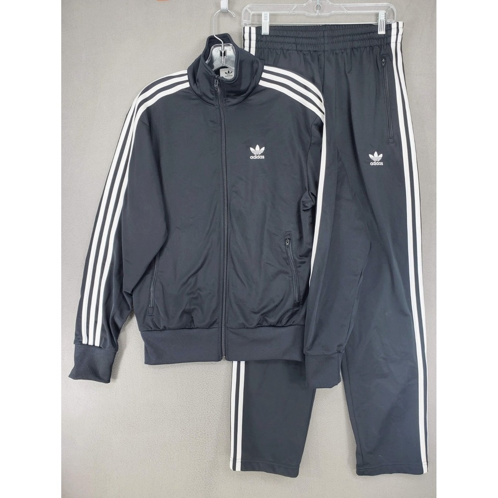 adidas Men's Tracksuit Set Black Primeblue Jogger Jacket Pants Size S